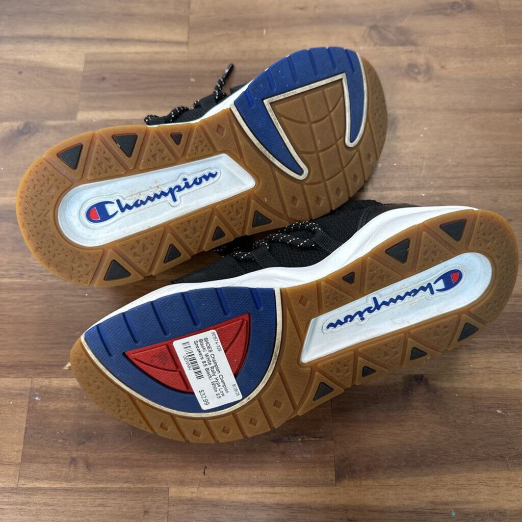 Champion Black/ White Rally Hype Low Sneakers 8.5