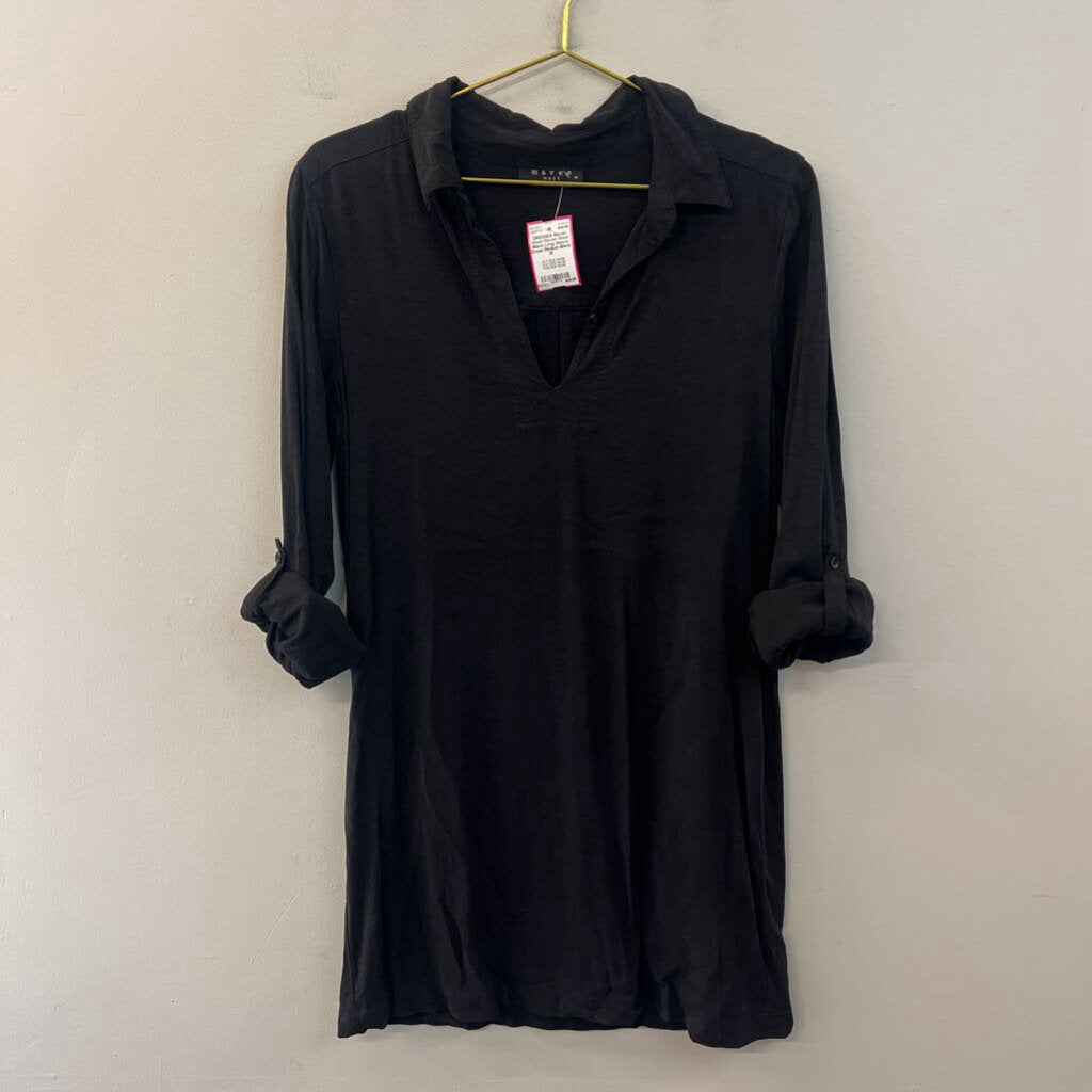 Maven West Black Long Sleeve Dress Medium