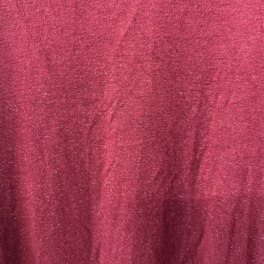 Z Supply Burgundy/ Silver Shimmer Tank Top Medium