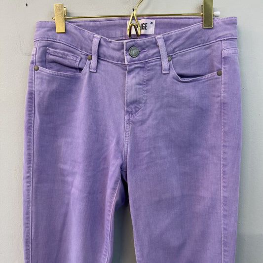 Paige Purple Denim Verdugo Ankle Jeans 28