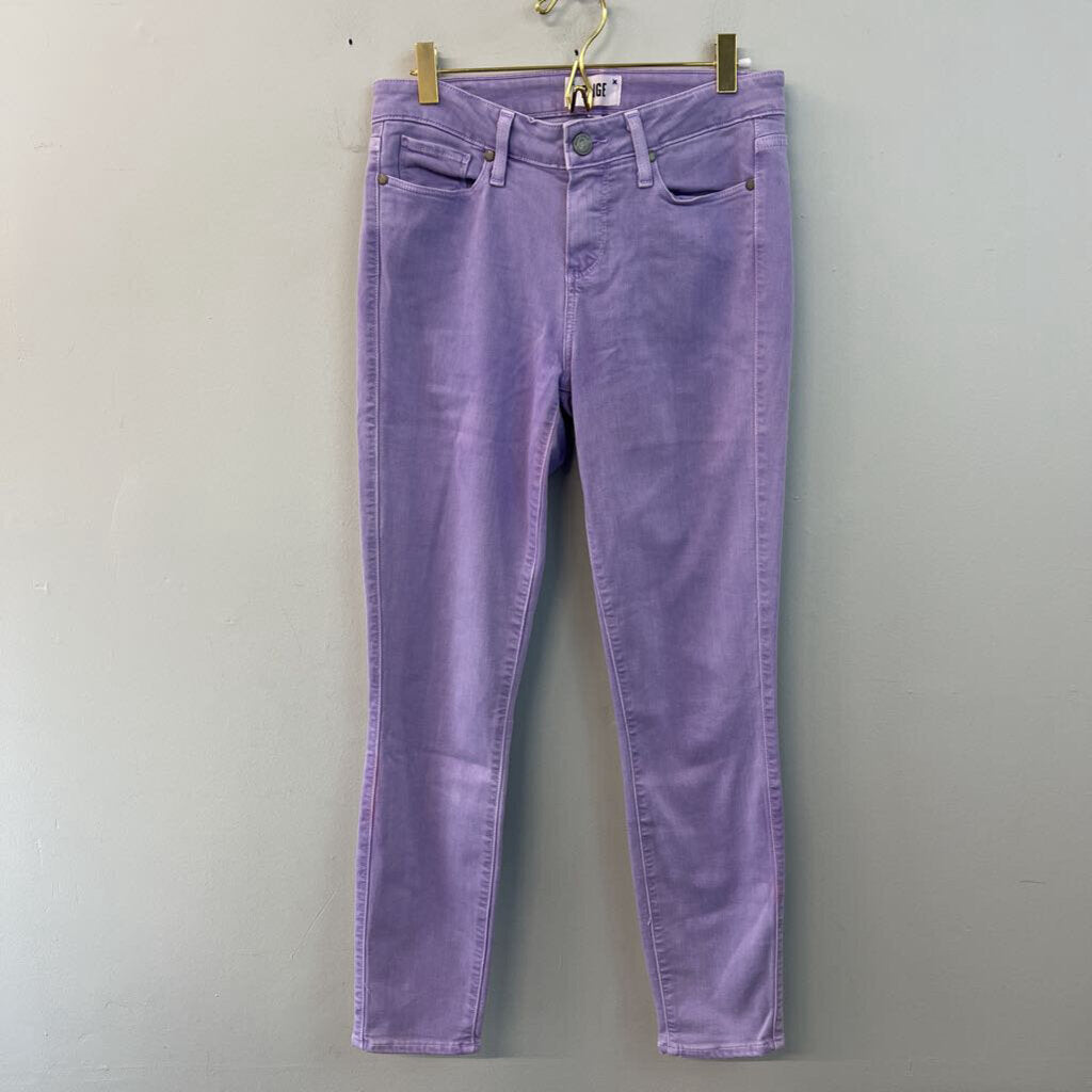Paige Purple Denim Verdugo Ankle Jeans 28
