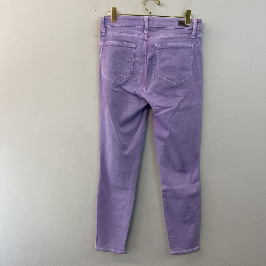 Paige Purple Denim Verdugo Ankle Jeans 28