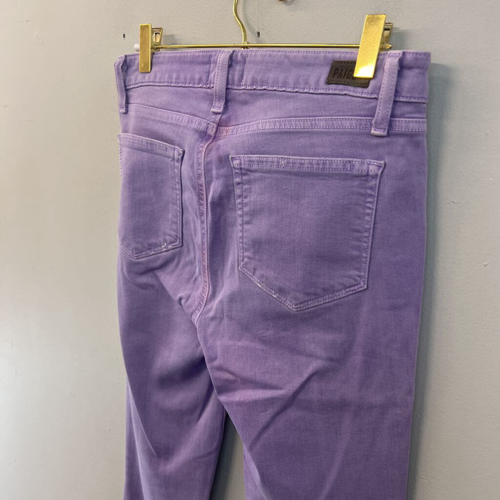 Paige Purple Denim Verdugo Ankle Jeans 28