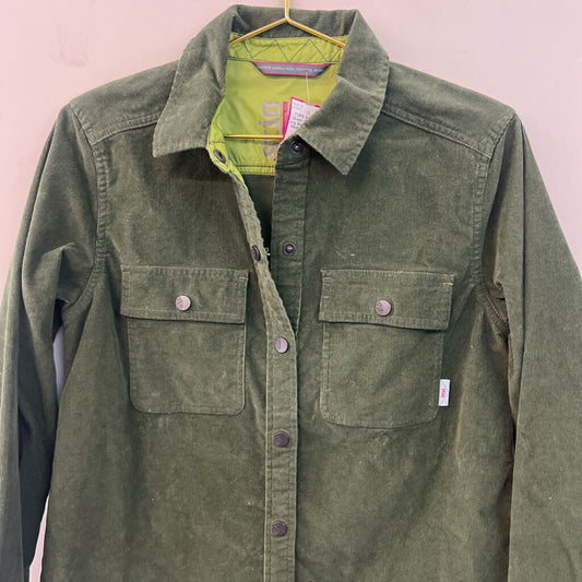 Stio Green Corduroy Long Sleeve Shacket Medium