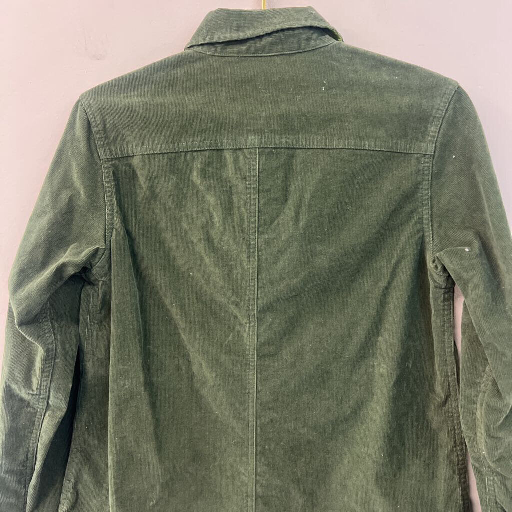 Stio Green Corduroy Long Sleeve Shacket Medium