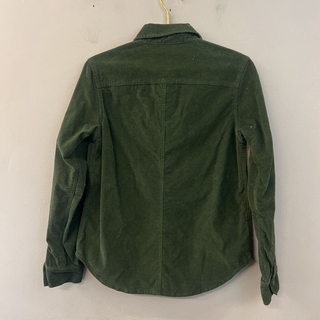 Stio Green Corduroy Long Sleeve Shacket Medium