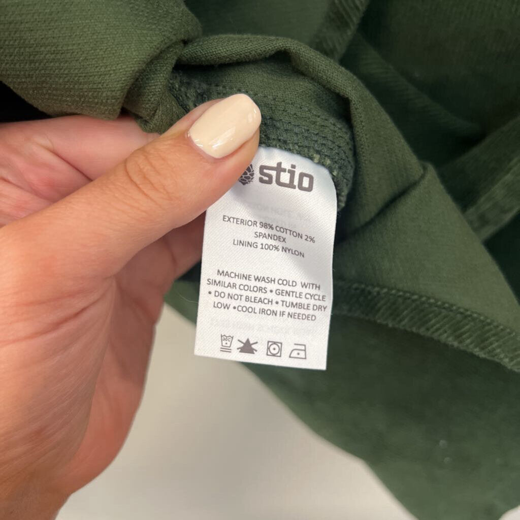 Stio Green Corduroy Long Sleeve Shacket Medium