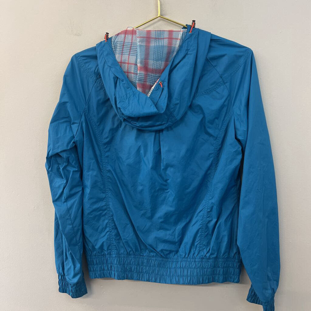 The North Face Blue/ Orange Trim Zip Up Lightweight Jacket Small