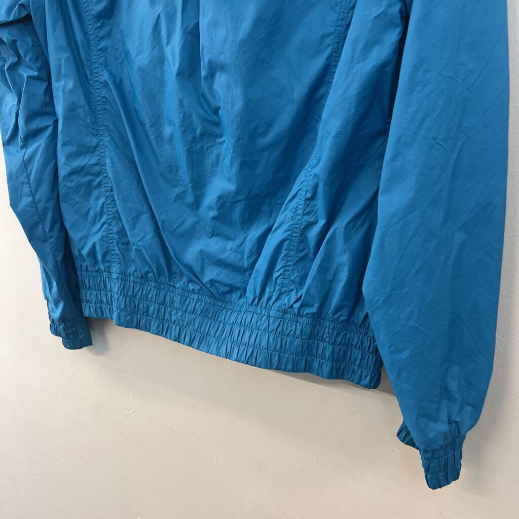 The North Face Blue/ Orange Trim Zip Up Lightweight Jacket Small