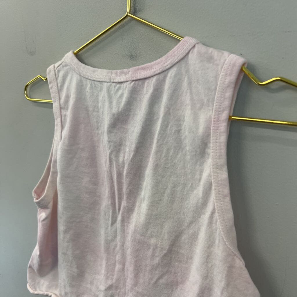 John Galt Pink Cropped Tank Top Small