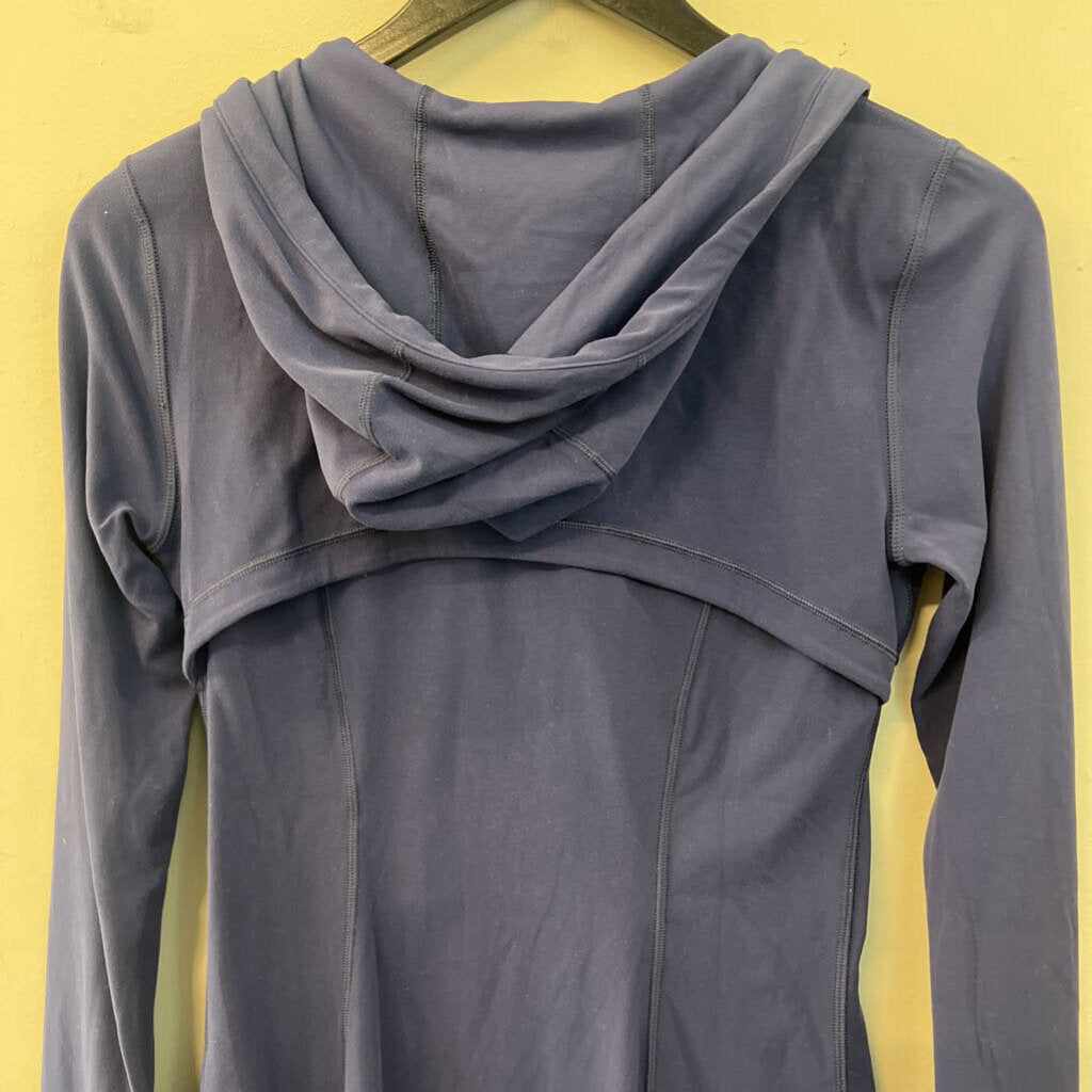 Lululemon Navy Long Sleeve Hooded Define Zip Up Jacket 6