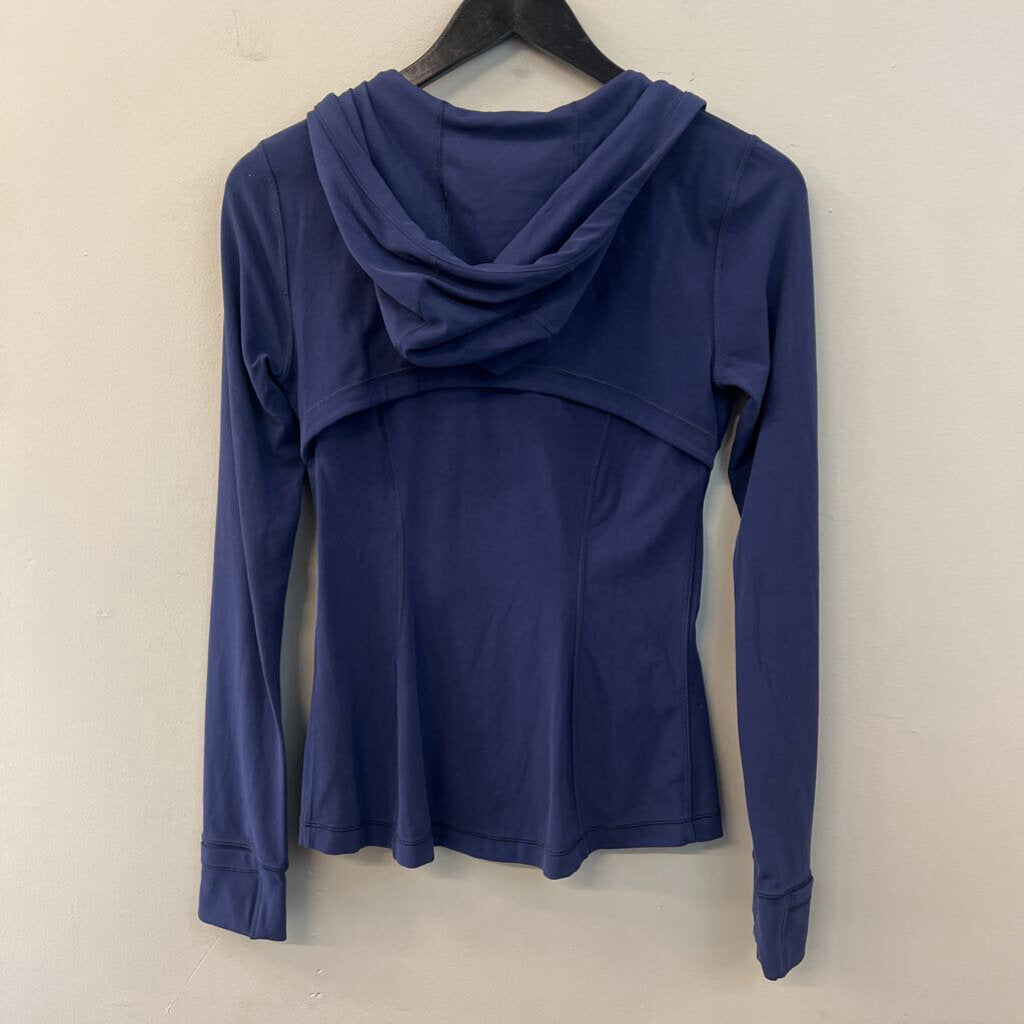 Lululemon Navy Long Sleeve Hooded Define Zip Up Jacket 6