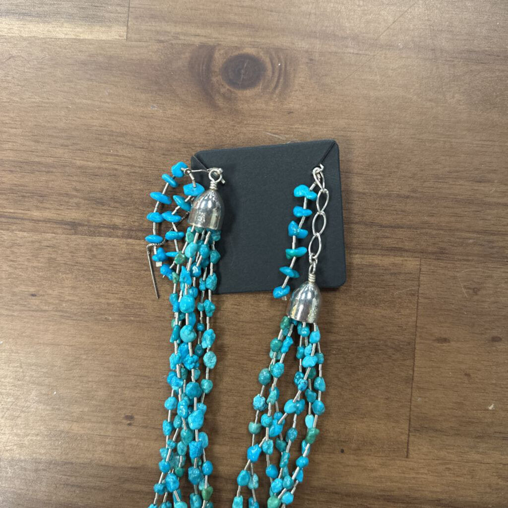 Jay King Silver/ Turquoise Layered Necklace/ Earrings Set
