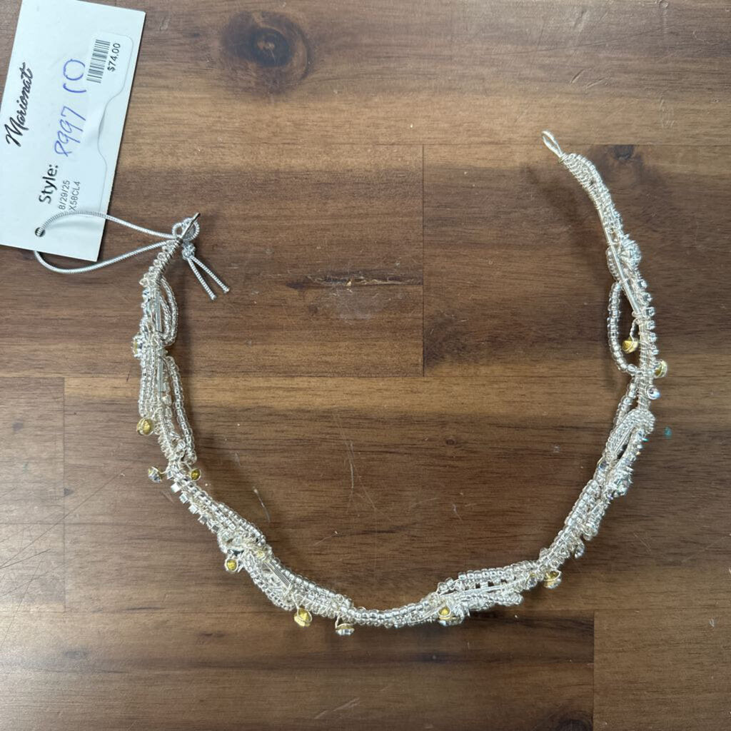 Marionat Beaded Wire Rhinestone Headband