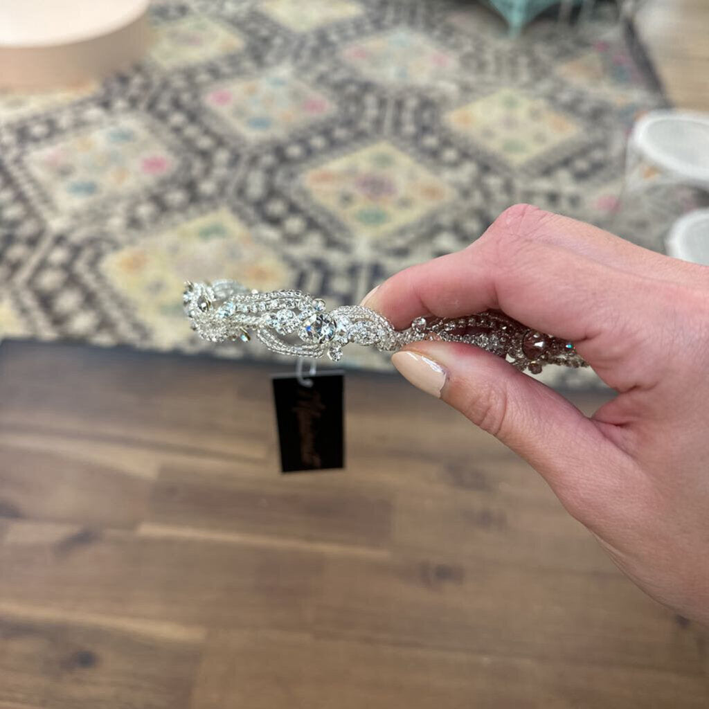 Marionat Beaded Wire Rhinestone Headband