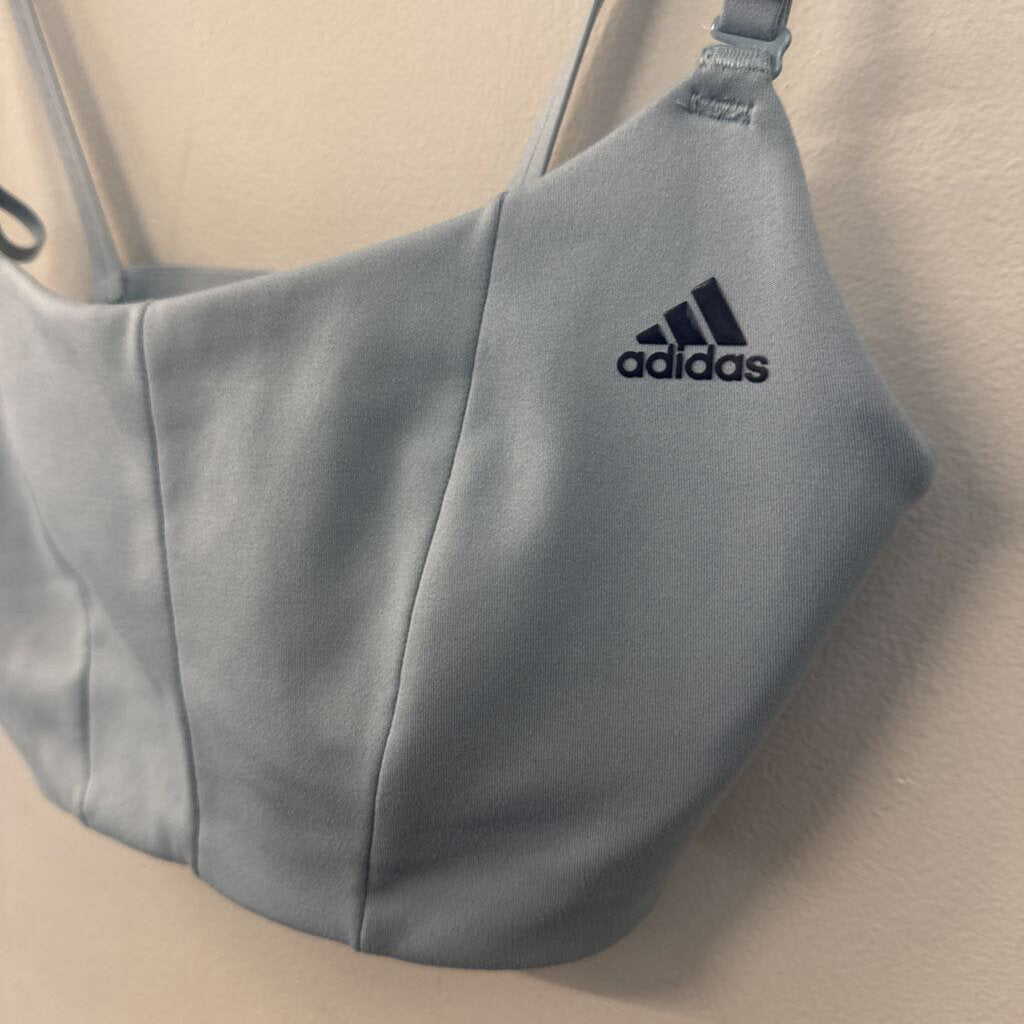Adidas Light Blue Sports Bra Extra Small