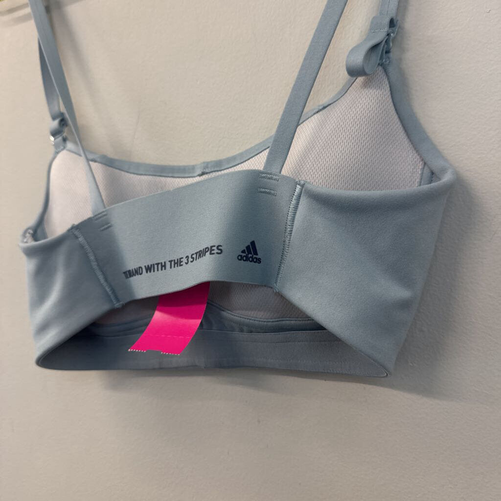 Adidas Light Blue Sports Bra Extra Small