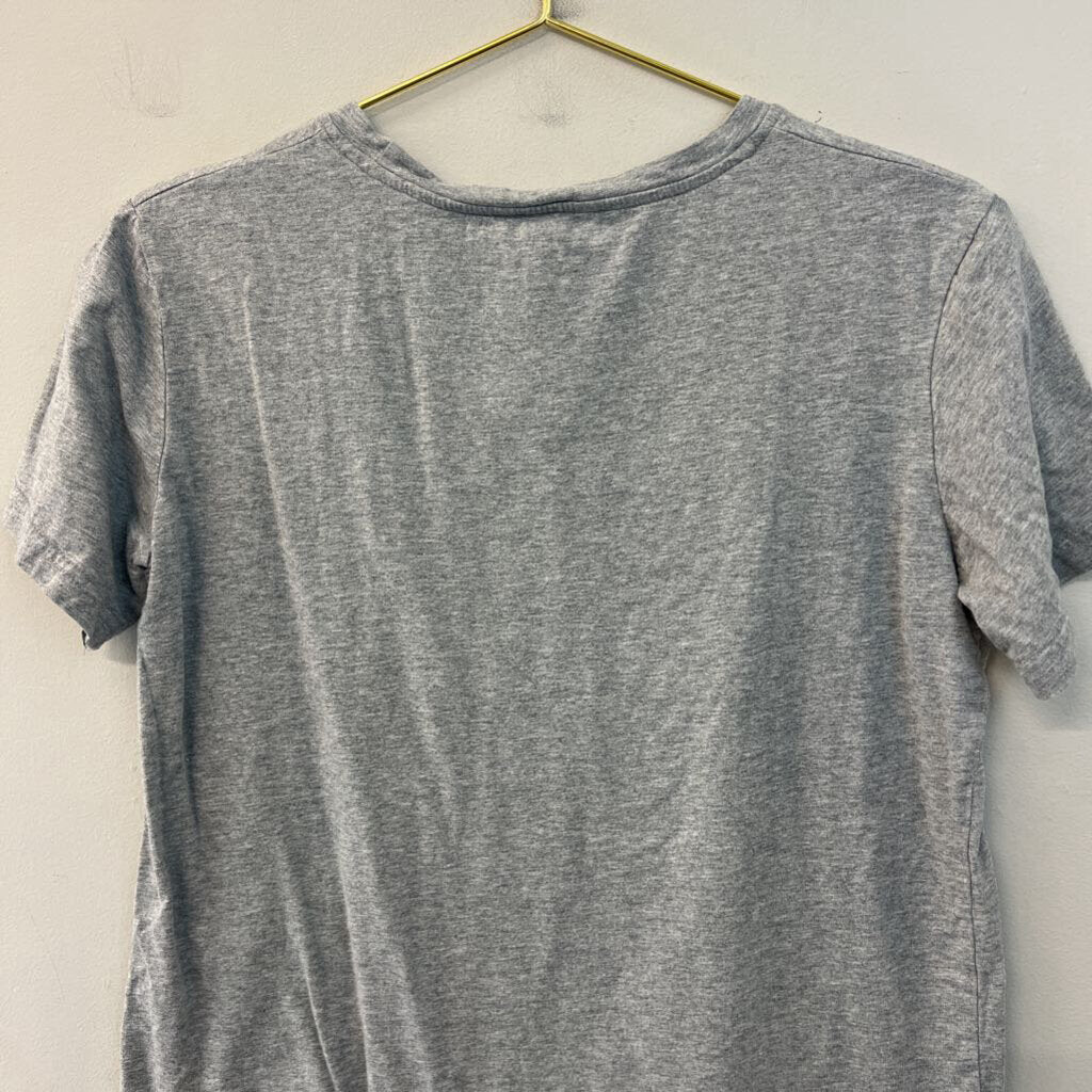 Lilicloth Grey/ Black I'm Only Talking To My Dog Today Short Sleeve Graphic Tee Large