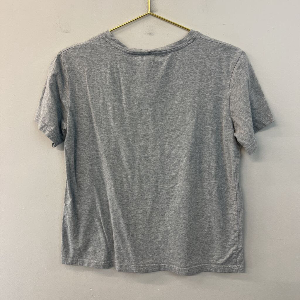 Lilicloth Grey/ Black I'm Only Talking To My Dog Today Short Sleeve Graphic Tee Large