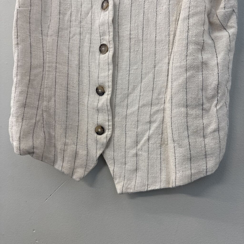 Z Supply Cream/ Black Striped Vest Top Medium