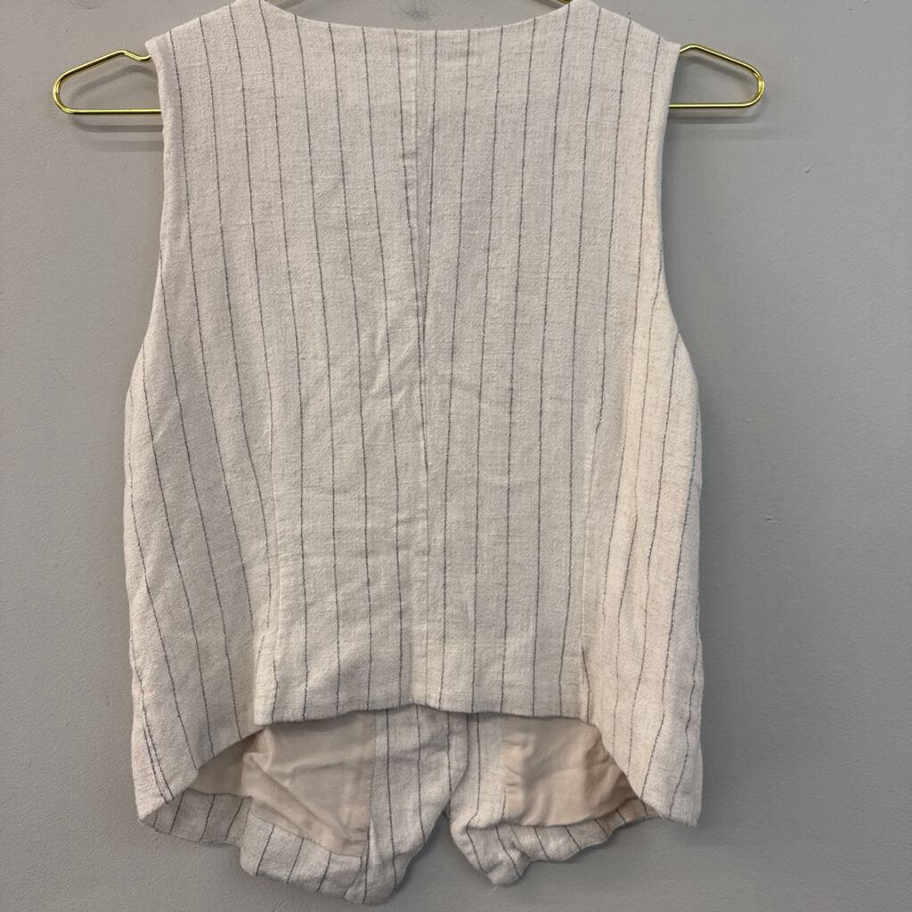 Z Supply Cream/ Black Striped Vest Top Medium