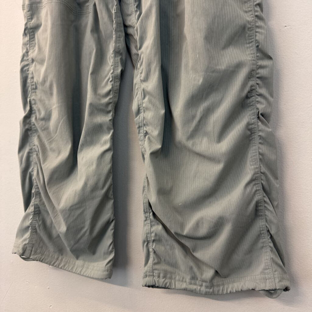 Lululemon Green Striped Cropped Dance Studio Pants 2