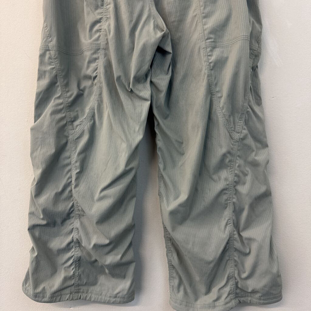 Lululemon Green Striped Cropped Dance Studio Pants 2