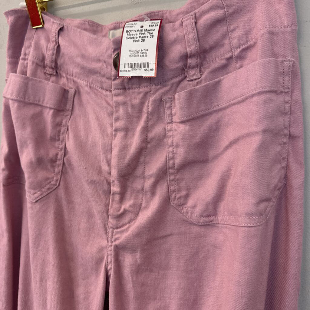 Maeve Pink The Colette Pants 26