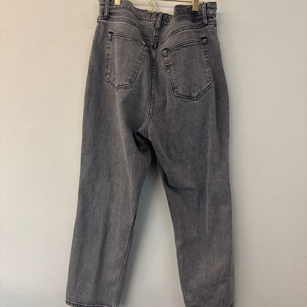 Abercrombie and Fitch Black The Ankle Straight Ultra High Rise Jeans 31
