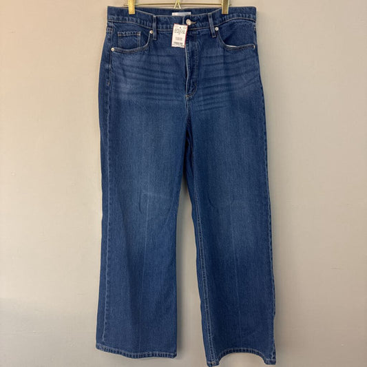 Loft Dark Wash Wide Leg Jeans 31
