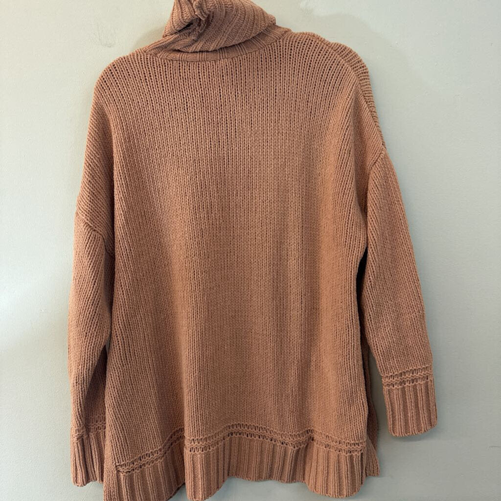Aerie Brown Soft Knit Turtleneck Sweater Medium