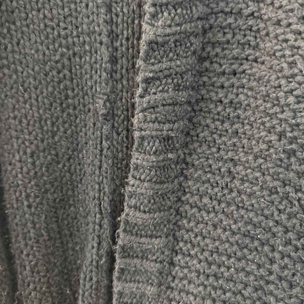 Free People Navy Knit Open Front Sweater Small