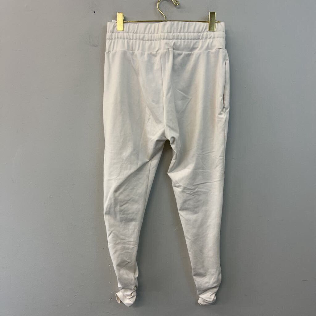 Gym Shark Whitney Simmons Cream Joggers/ Cropped Hoodie Set Extra Small