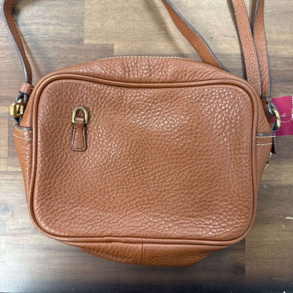 J Crew Brown Pebbled Leather Crossbody Purse