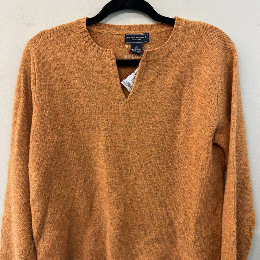American Eagle Orange/ Brown Sweater Top Large