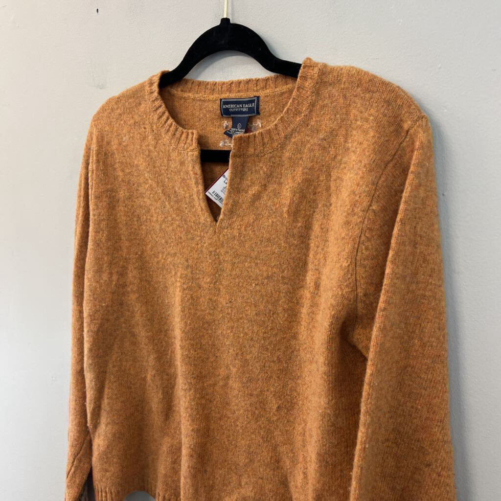 American Eagle Orange/ Brown Sweater Top Large