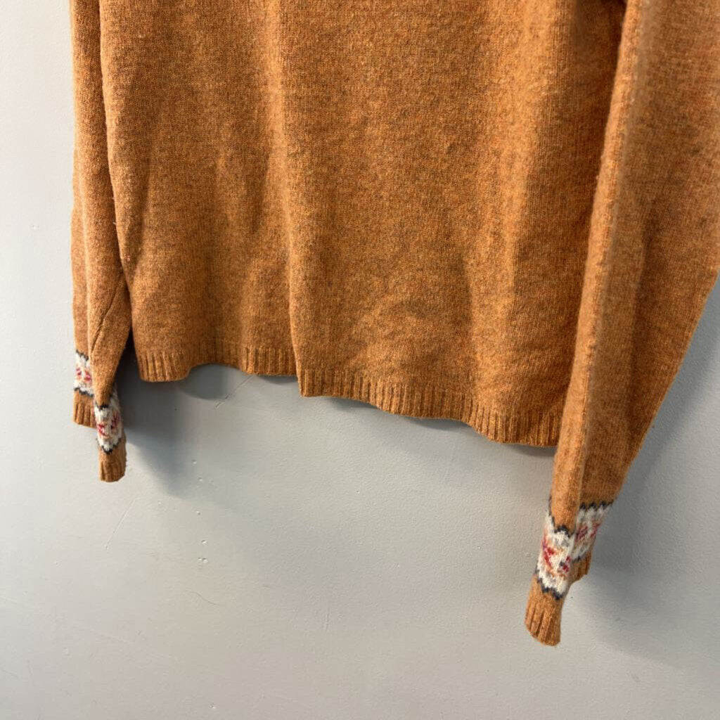 American Eagle Orange/ Brown Sweater Top Large