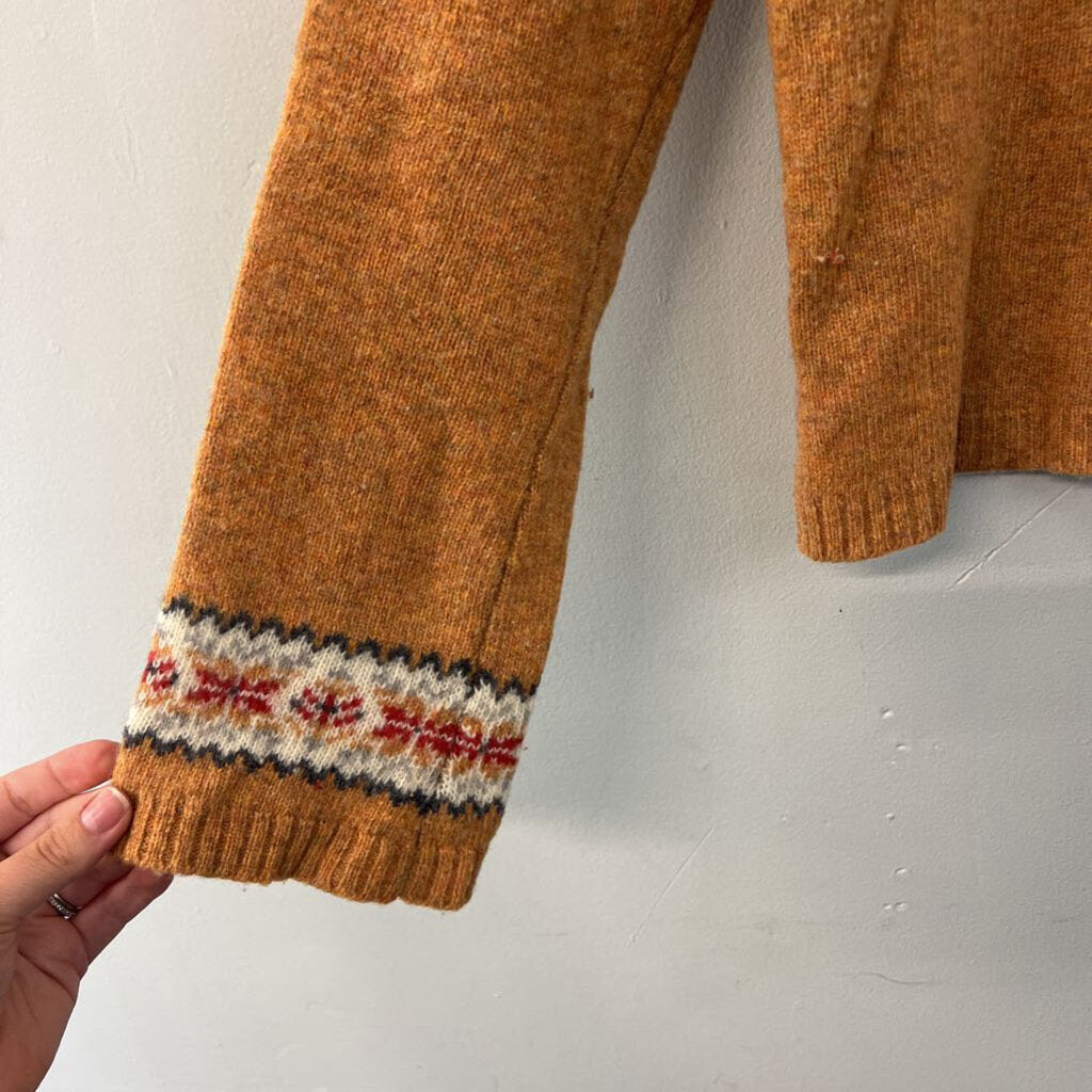 American Eagle Orange/ Brown Sweater Top Large
