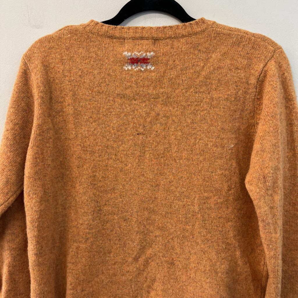 American Eagle Orange/ Brown Sweater Top Large