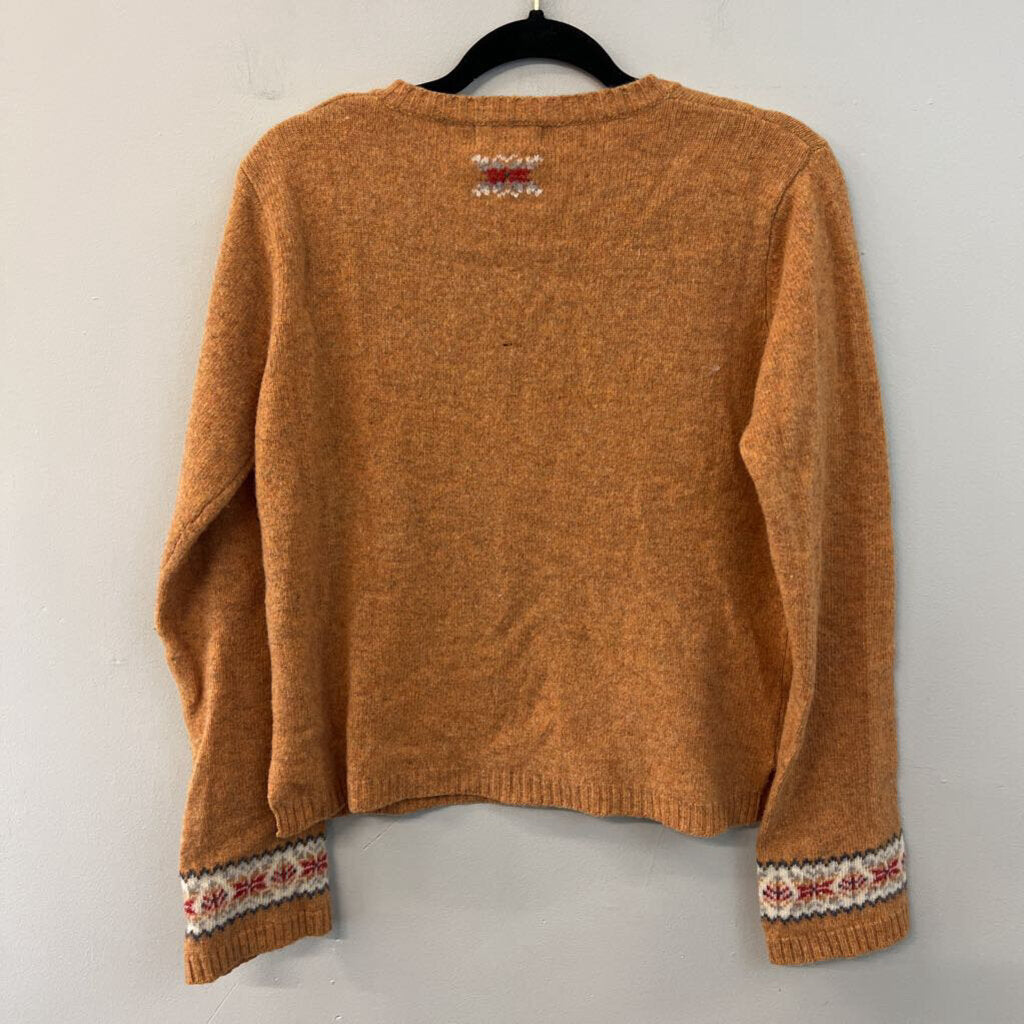 American Eagle Orange/ Brown Sweater Top Large