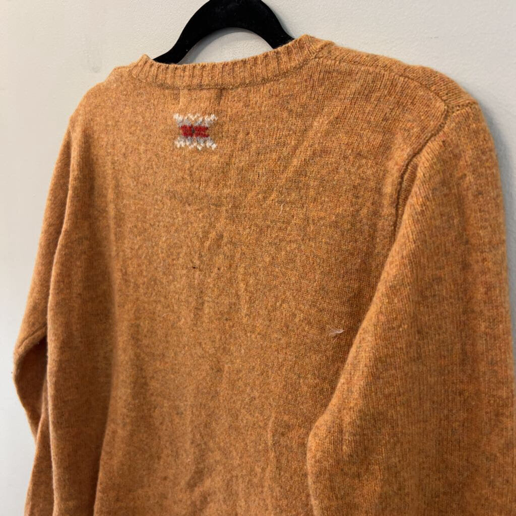 American Eagle Orange/ Brown Sweater Top Large