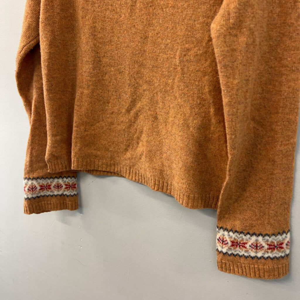 American Eagle Orange/ Brown Sweater Top Large