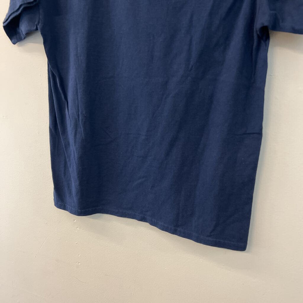 Navy/ Orange UVA Happy Halloween Short Sleeve Graphic Tee Small