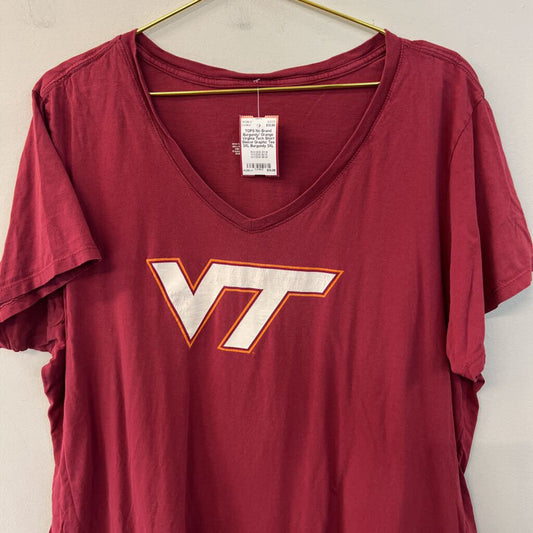Burgundy/ Orange Virginia Tech Short Sleeve Graphic Tee 3XL