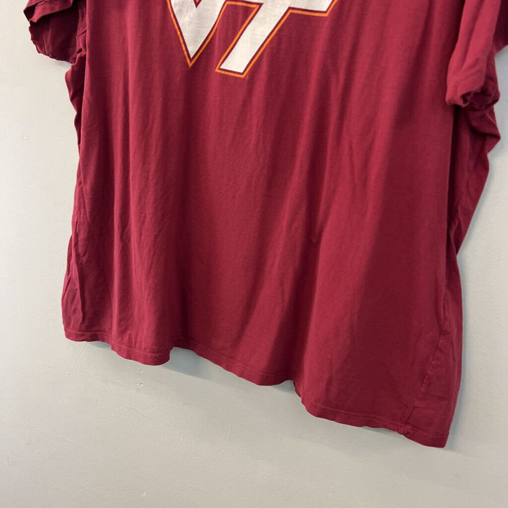 Burgundy/ Orange Virginia Tech Short Sleeve Graphic Tee 3XL