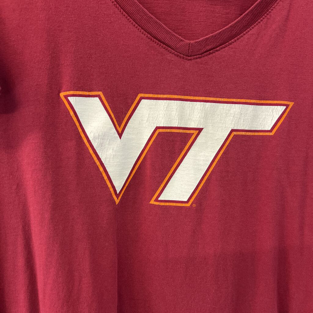 Burgundy/ Orange Virginia Tech Short Sleeve Graphic Tee 3XL
