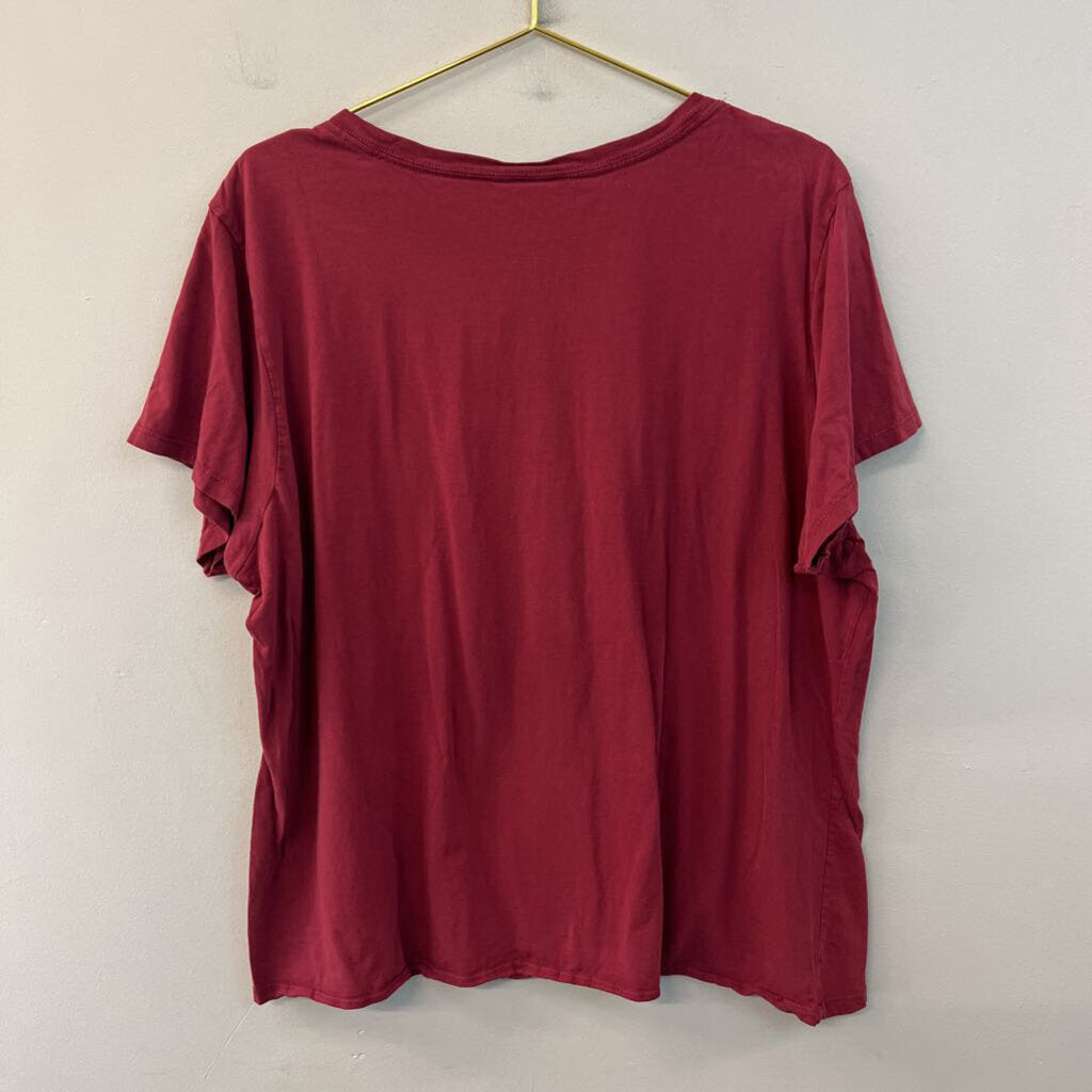 Burgundy/ Orange Virginia Tech Short Sleeve Graphic Tee 3XL