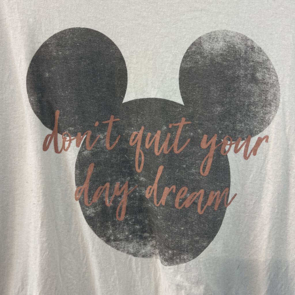 Disney White Mickey Short Sleeve Graphic Tee 2X