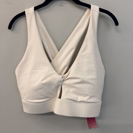 Fabletics Cream Knot Front Sports Bra XXL