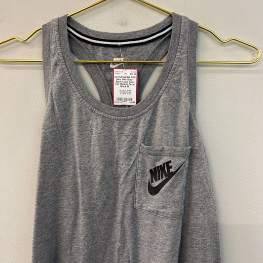 Nike Grey/ Black Logo Tank Top Medium